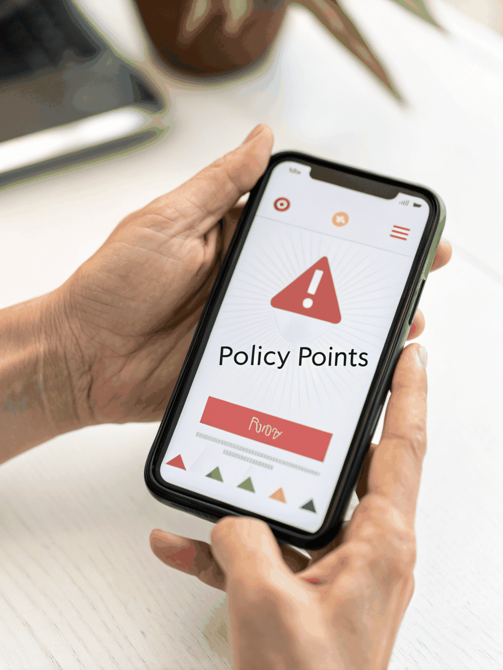 Smartphone displaying account restriction and security review screen